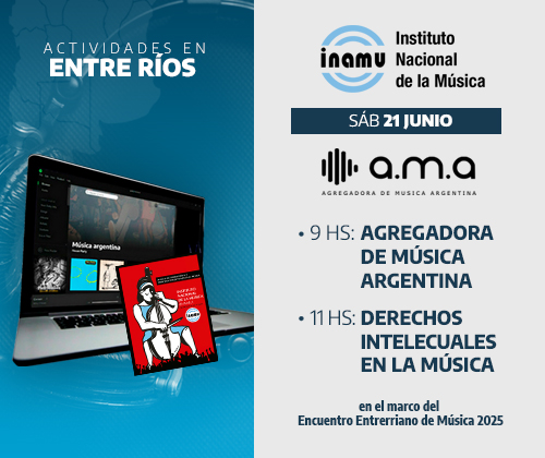 Actividades en Diamante, Entre Ríos: AMA - Agregadora de Música Argentina y Derechos Intelectuales en la Música
