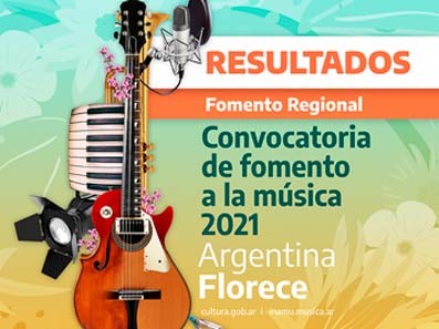 Resultados del Fomento Regional: Convocatoria de Fomento a la Música 2021 
