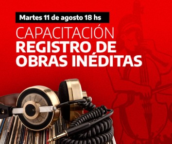 11/8 Actividad Virtual: Registro de obras inéditas en SADAIC