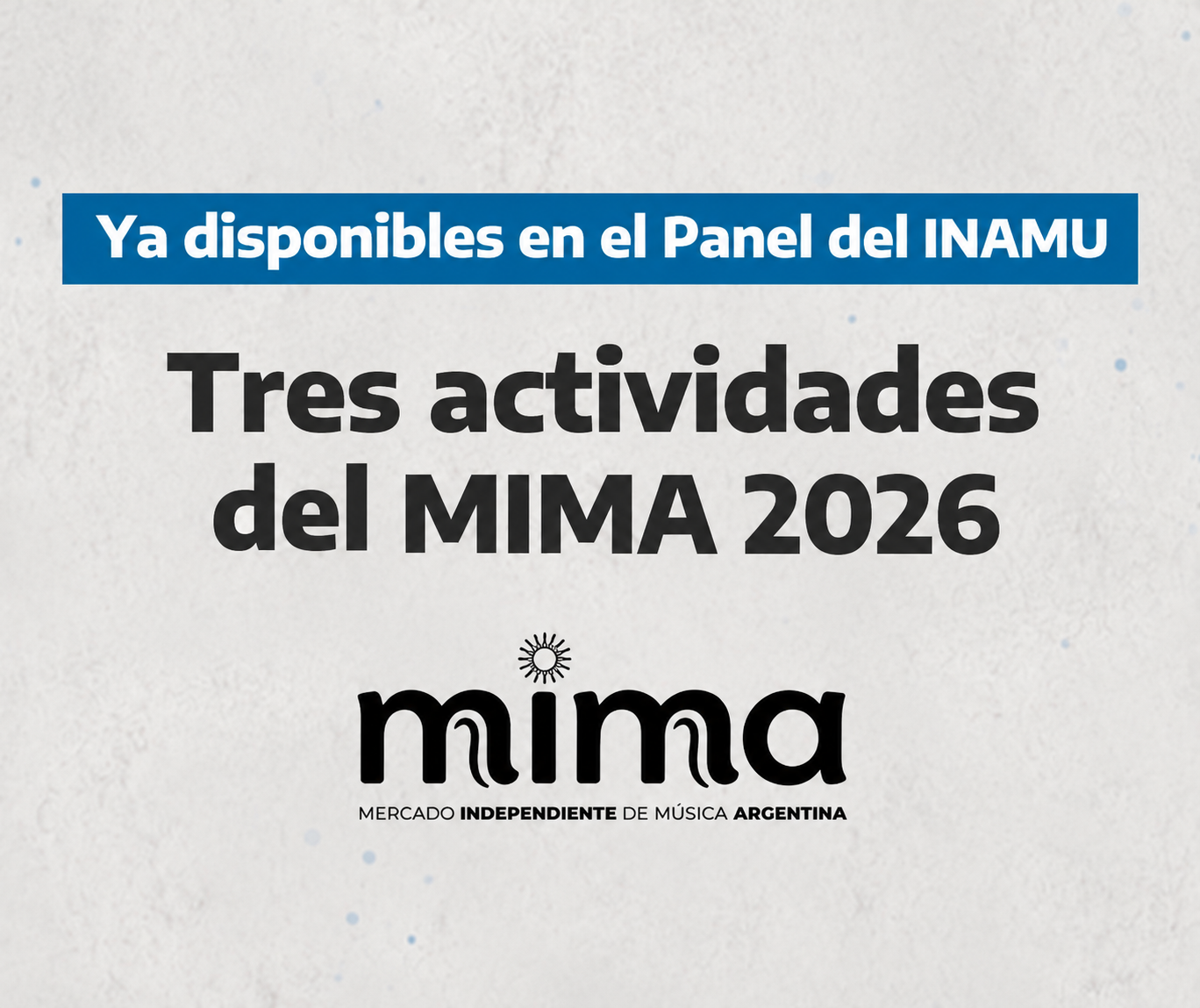 Ciclo 2026: tres actividades del MIMA ya disponibles