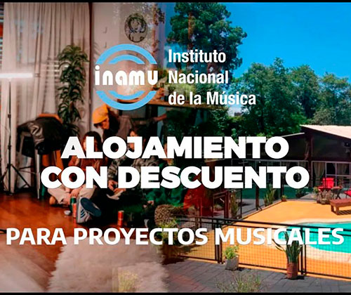 Descuento en alojamiento para proyectos musicales
