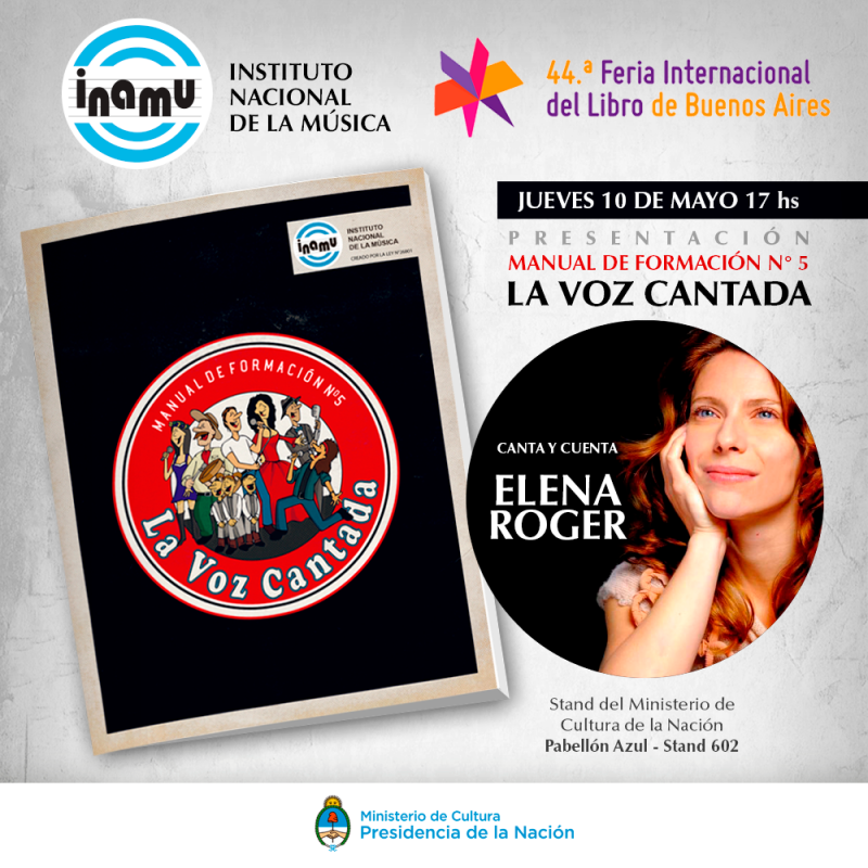Presentación de "La Voz Cantada" en la Feria del Libro - Jueves 10/5 ...